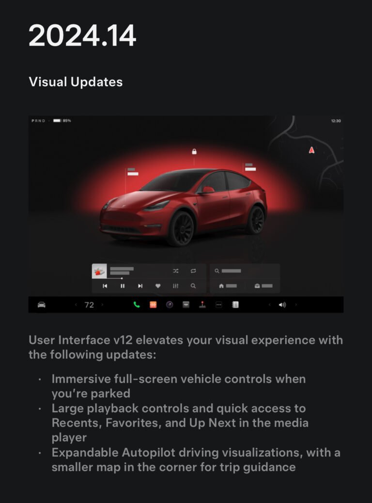 Tesla Spring Software Update 2024.14 – Model Y in Australia Outlook