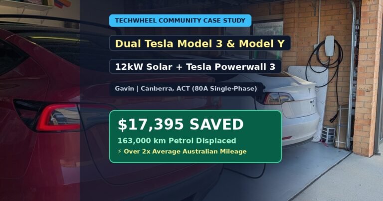Two Teslas, one Powerwall, one 80A connection: How Gavin made single-phase power work